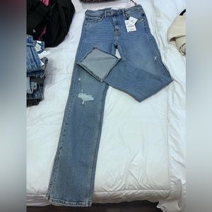 ZARA split ankle jeans